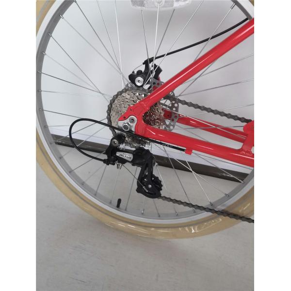 Lightweight Aluminum Unisex Step Thru 8 Speed Hybrid Women Beach Cruiser Bike Bicycle 26 Inch