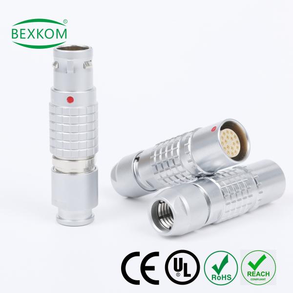 Harsh environment use contact gold plated EMC shielding Waterproof top quality use push pull locked compatible to LEMO ODU Fischer metal circular connectors