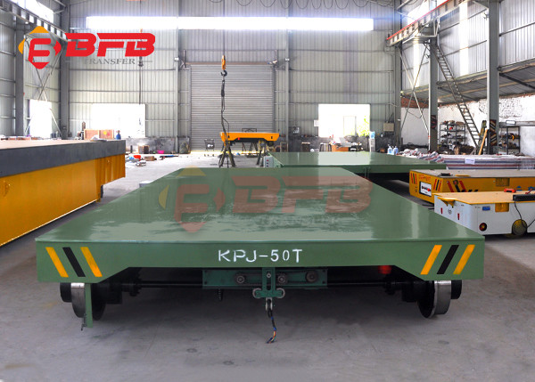 Military Machinery Flatbed On Rail Transfer Cart 1500T Load