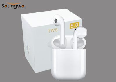 Fones de ouvido sem fio verdadeiros de Earbuds com a Em-orelha suada de chamada Mão-livre de carregamento da prova do caso