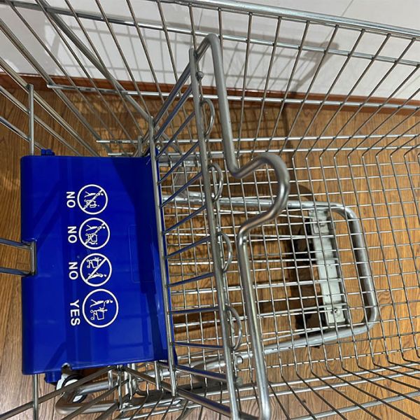 100L German type Grocery store Rolling Trolley ISO9001 Metal Shopping Trolley

