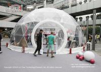 sala de exposições do lançamento de produto da barraca 177m2 do evento da abóbada Geodesic do diâmetro de 15m