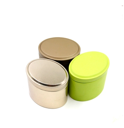 Ювелирная упаковка Герметичная Овальные Пустые декоративные Контейнеры жестяные Чай Банки Подарки Tin