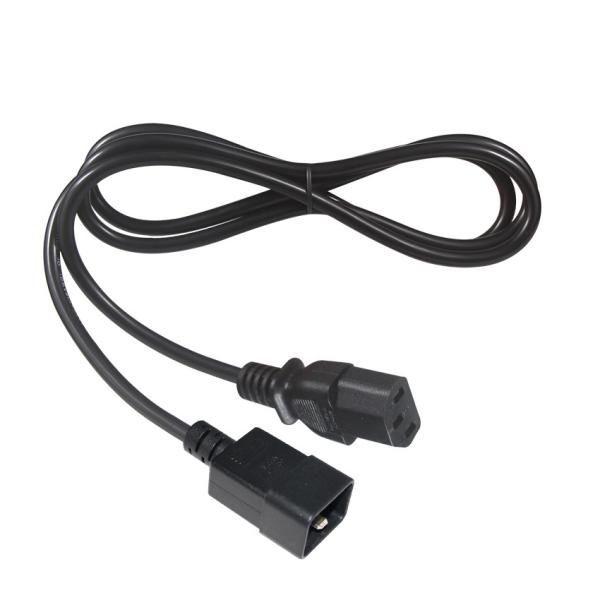 C20 a C13 Cordão de alimentação AC 10A 250V Preto 1m