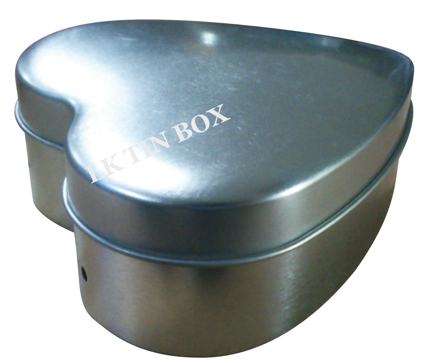 Heart Shaped Candy Tin Can / Wedding Chocolate Tin Box CMYK + PMS Printing