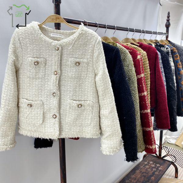 Warm Used Winter Clothing Small Fragrance Fashion Thick Used Womens Winter Coats