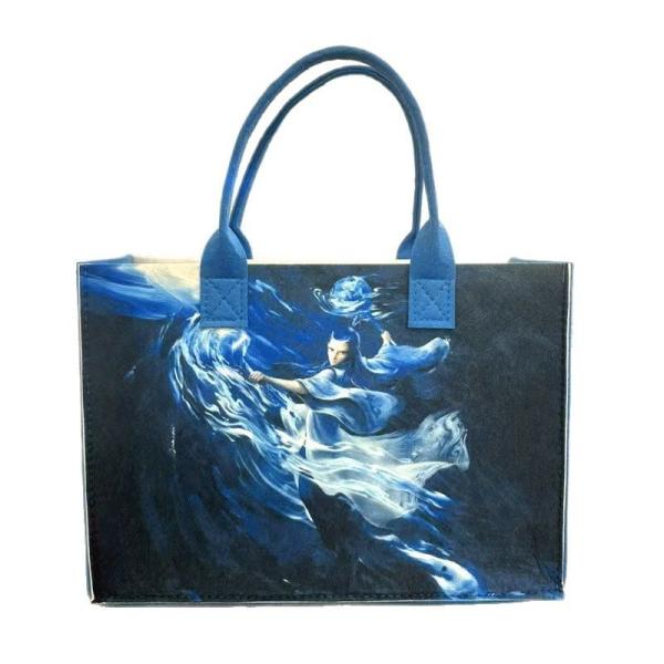 Nezha Ao Bing Demon Child Felt Handbag Student Handbag Large Capacity Tote Bag Gift Bag Custom Wholesale Tote Bag with Handles Duty Tote Shopping Felt Bags