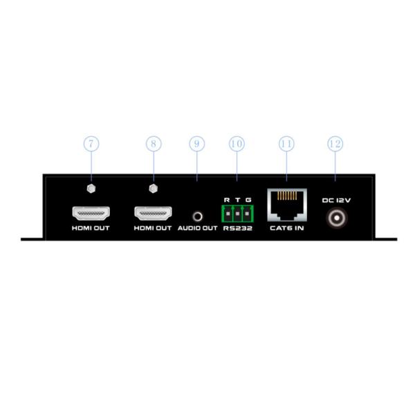 HDBT-HD-100TR-MTK2 4K60 HDBaseT Extender With Audio HDMI Loop Out EDID Management