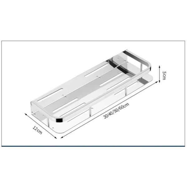 Mirror Polishing Stainless Steel Spice Rack Wall Mount For Kitchen Bathroom Balcony