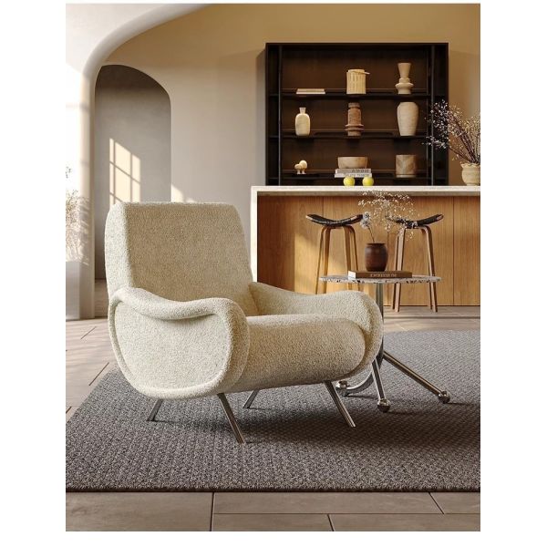 Custom Modern Style Single Sofa Chair Leisure Designer Lounge Chair Lazy Recliner Backrest Armchair for Living Room