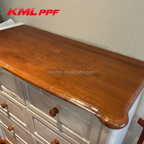 Anti Yellowing Furniture Protective Film Self Healing Gloss Hydrophobic Paint Protection