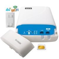 router sem fio do CPE de 300mbps CAT4 Wifi Sim Card Outdoor 4G LTE com poder do ponto de entrada