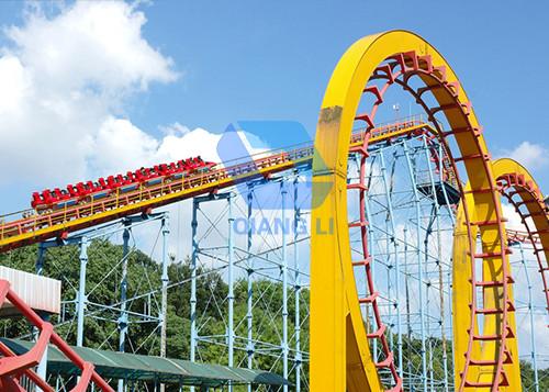 24 Seats Theme Park Roller Coaster Amusement Park Equipment Mini Roller Coaster Ride
