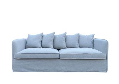 Gray Removable Cover Sofa Three Seater Couch Washable Cushion Covers