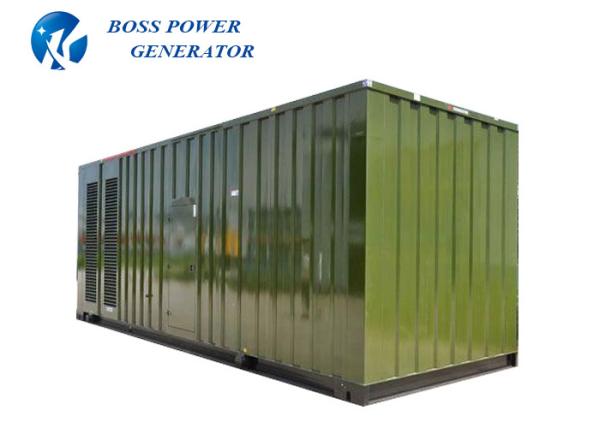 Commercial 1mva Electric Start Generator Rainproof Long Service Life Container
