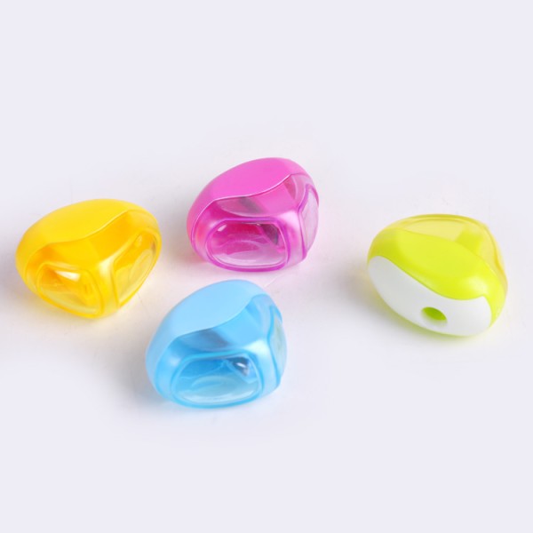 wholesale single hole plastic with scrape bin pencil sharpeners