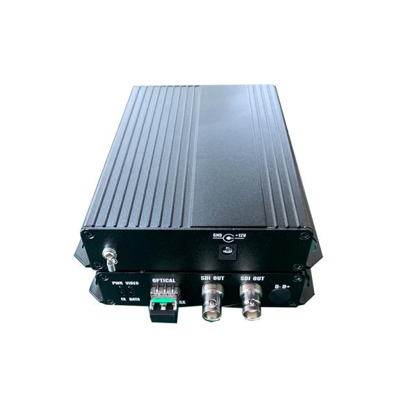 1080P HD SDI видео Fiber Extender Оптический преобразователь Одномодный 20 км с локальной петлей 12В