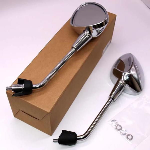 Design Chrome Black Side Mirrors for Vespa Primavera Sprint 50 150 Electric Scooter