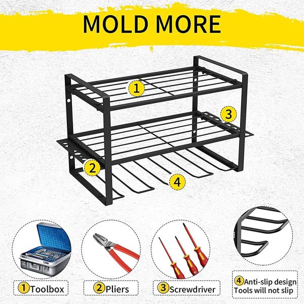 Metal Tool Shelf Garage Tool Organizers and Storage Power Tool Organizer 410*200*230mm