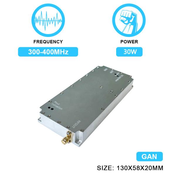 30W Uav Defense Amplification Module 300-400MHz Anti-Drone RF Ics Superior Factory-Strength Jamming Amplifiers With  GAN And Isolation Protector