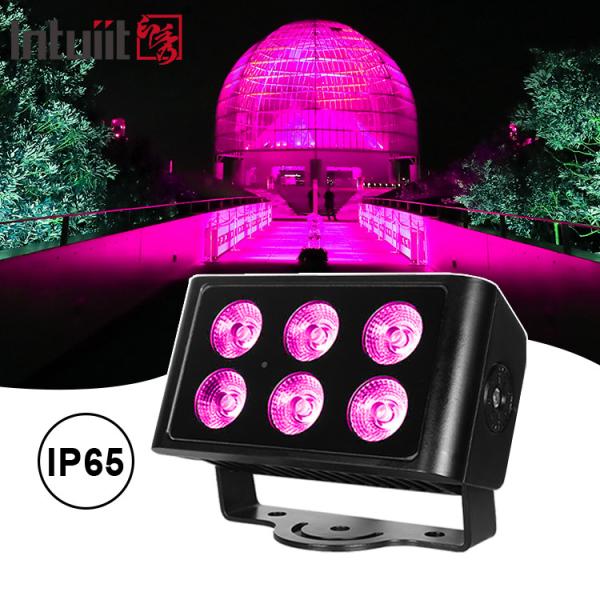 6x5W Led Rgbw 4in1 Waterproof Ip65 City Color Wall Washer Led Wash Flood Light