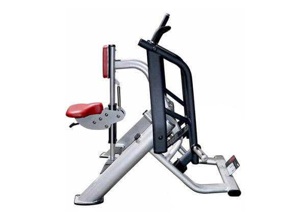 Commercial Life Fitness Seated Rowing Machine With Black Tube
