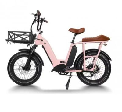Aluminum Frame Extended Range Electric Cargo Bike With Disc Brakes 45km/H Mileage