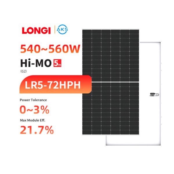 Моно солнечная панель Longi полуклетка 540w 550w 555w 560w Солнечные панели для домов