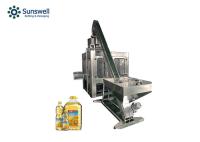 Soldadura tampando da máquina da garrafa automática do animal de estimação da máquina de enchimento 330ml do óleo comestível