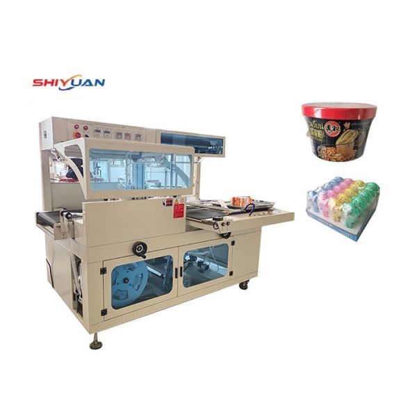 Automatic Heat Shrink Packaging Machine , L Sealer Shrink Wrap Machine For Beverage