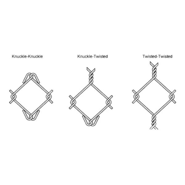 2 дюйма * 2 дюйма оцинкованная цепная проволока ограждение алмазная дыра зеленый ПВХ покрытый