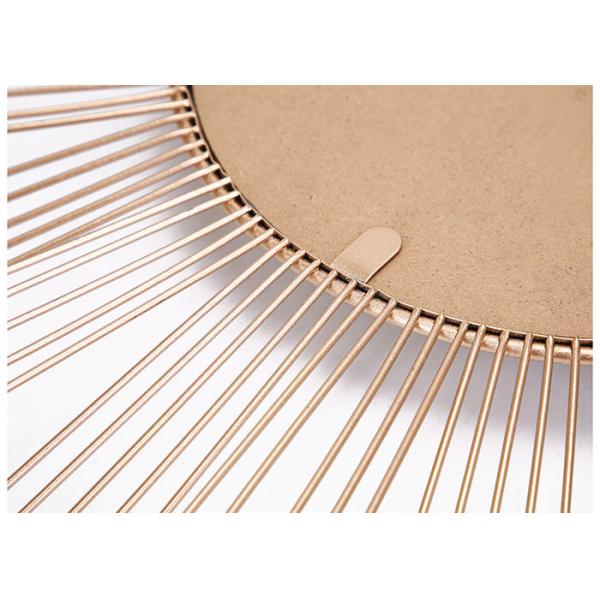 Round Framed Concavo-Convex Modern Metal Wall Art Mirror For Home Decoration