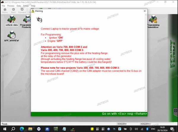 Agricultural Diagnostic Scanner Heavy Duty for AGCO EDT CANUSB Interface Electronic Tractor Diagnostic Tool V2024