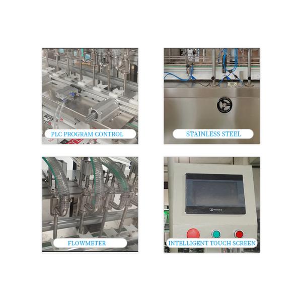 Fully Auto 4 Head Liquid Bottle Filling Machine Honey Fruit Juice Bottle Filling Machine