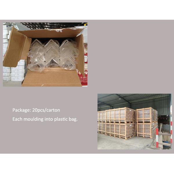 La esquina anticolisión del PVC pela colores de madera de ángulo recto 50 x 50m m