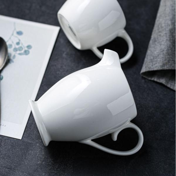 Classical Custom Design Fine Bone China Creme Pot de leite com alça para casa