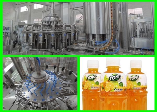 Automatic Fresh Fruit Juice Filling Machine / Hot Filling Plant 350ml - 2000Ml±10ml