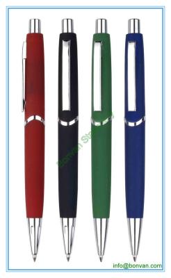 retractable Rubberized gift pen, promotional hotel pen
