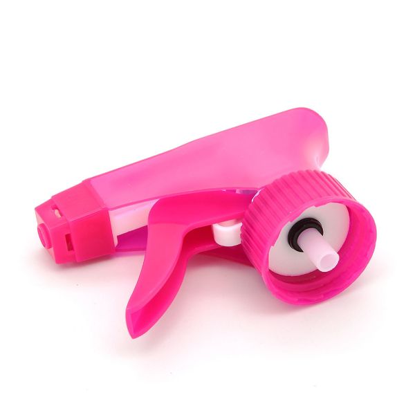 Pink All Plastic Trigger Sprayer 28 / 410 Safety Lock Solvent Resistant Sprayer