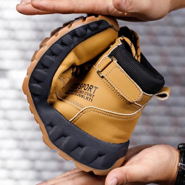 Lightweight Microfiber Safety Work Shoes With Steel Toe And Rubber Sole