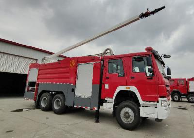 25m de altura de trabalho da torre de água do caminhão de bombeiros Vazão de pulverização 4200L/min 70m de alcance