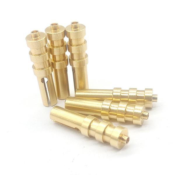 Custom Machined Copper Grounding Pin Acid Pickled Clean Surface Treatment