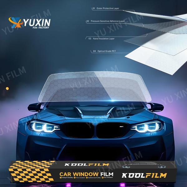 1 Ply PET Primary Solar Window Tint Film Anti Scratch UV Resistance Customized Size