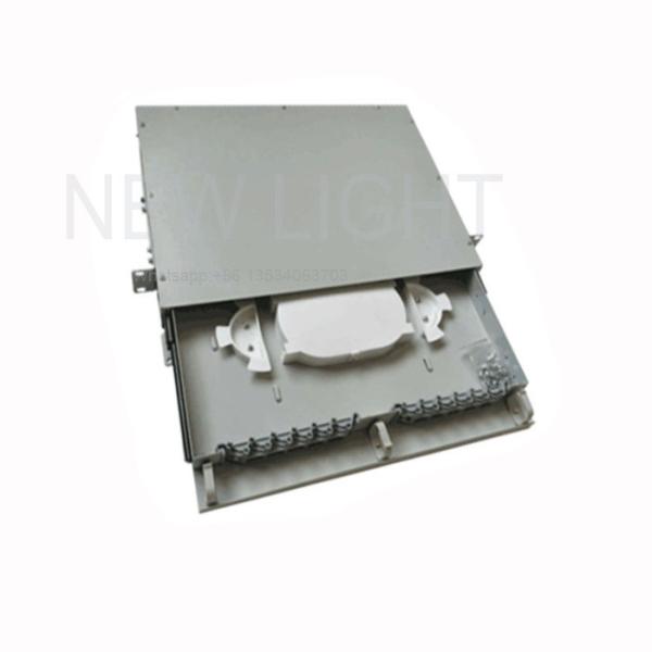 Slidable Rack Mount Fiber Optic Distribution Frame with 12/24 Fiber Capacity for Indoor Wall-mount Applications