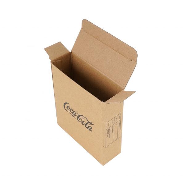 Black Printing Custom Kraft Paper Packaging Box , Eco Friendly Carton Cardboard Box