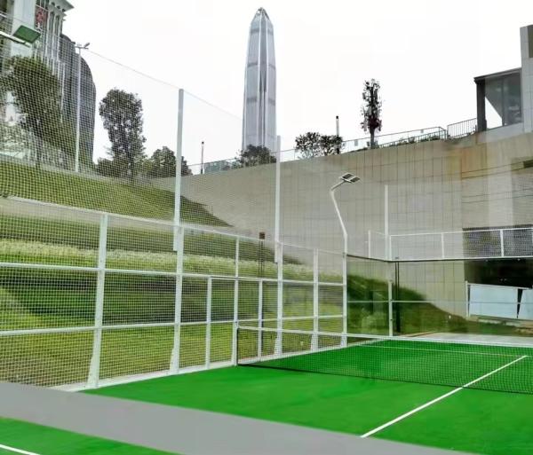 Coût du court de padel panoramique intérieur et extérieur pour équipement sportif LDK de taille personnalisée, court de tennis de paddle-ball portable avec toit