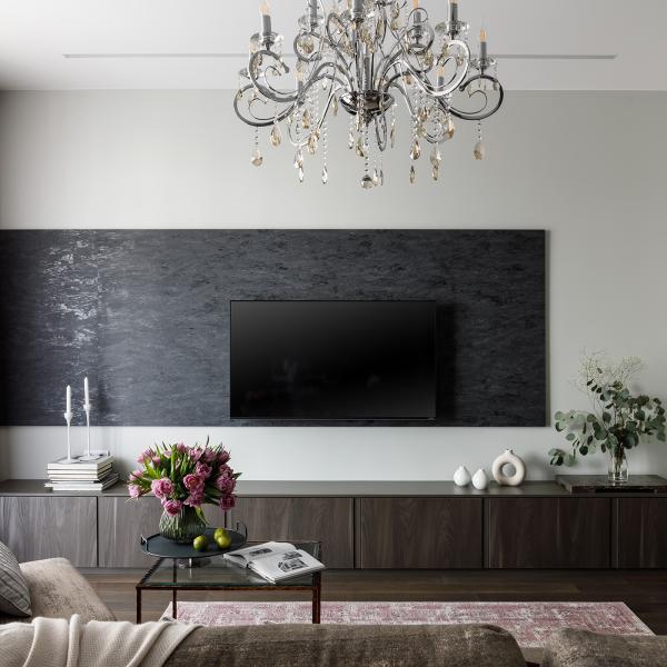 Modern White Dark Grey Wall Mounted TV Cabinet Melamine TV Unit Bench Wood Grain