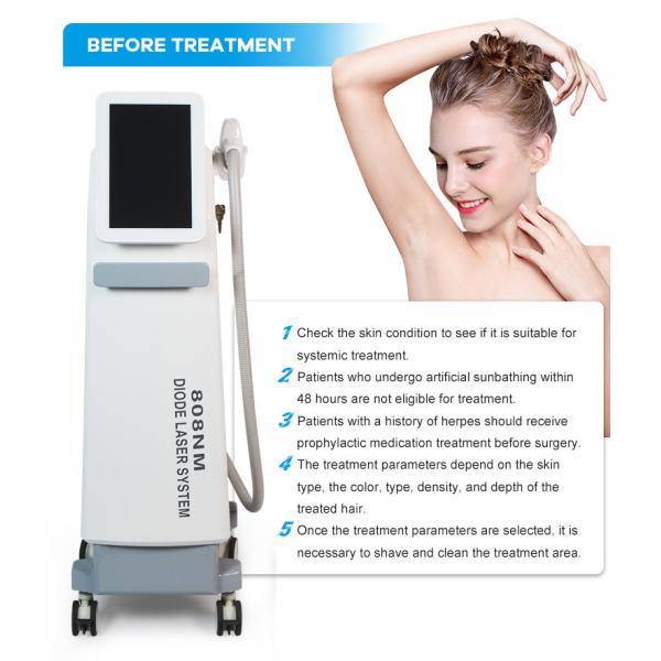 2000W Skin Rejuvenation Painless Hair Removal 808nm Diode Laser Machine