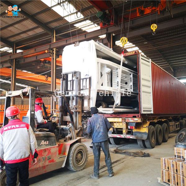 Heavy Duty Dump Semi Trailers With SHACMAN Tractor 3 Axles 60 Tons Mechanical Suspension