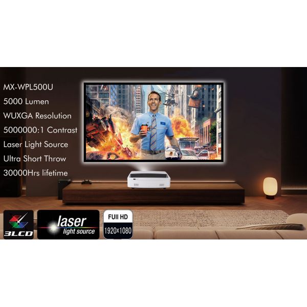 SMX 5000 Lumens Laser Projector Ultra Short Throw Laser Projector For Home Cinema